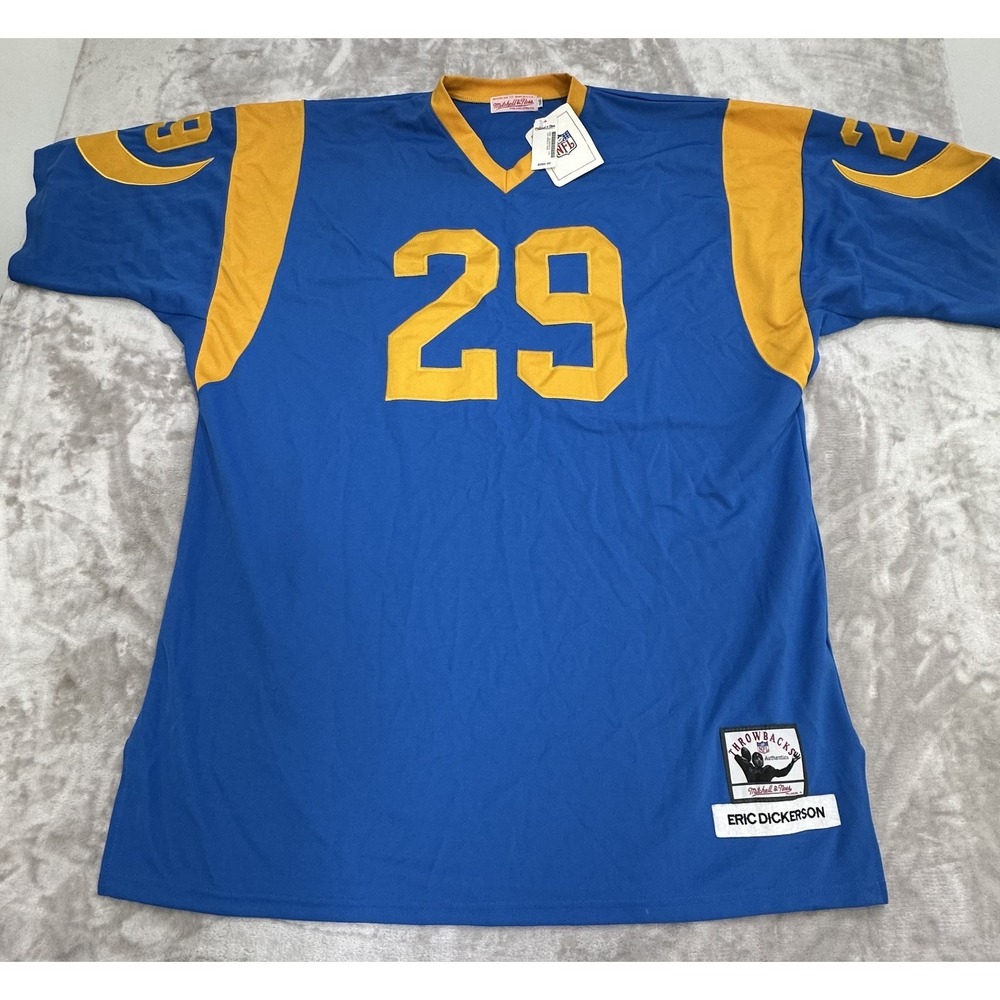 Eric Dickerson Los Angeles Rams Mitchell‎ & Ness Throwback Jersey Size 56 NWT
